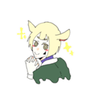 黒ヤギさん、白ヤギさん（個別スタンプ：34）