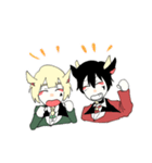 黒ヤギさん、白ヤギさん（個別スタンプ：37）
