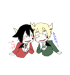 黒ヤギさん、白ヤギさん（個別スタンプ：38）