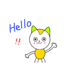Lemon Cat + Blue Cat（個別スタンプ：1）