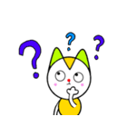 Lemon Cat + Blue Cat（個別スタンプ：3）