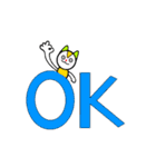 Lemon Cat + Blue Cat（個別スタンプ：7）