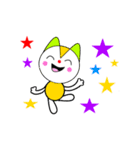 Lemon Cat + Blue Cat（個別スタンプ：13）