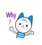 Lemon Cat + Blue Cat（個別スタンプ：22）