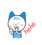 Lemon Cat + Blue Cat（個別スタンプ：28）