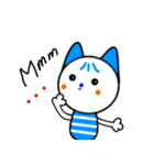 Lemon Cat + Blue Cat（個別スタンプ：31）