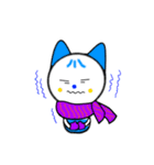 Lemon Cat + Blue Cat（個別スタンプ：38）