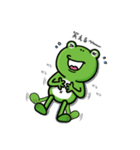 フロッグマン お返事スタンプ（個別スタンプ：4）