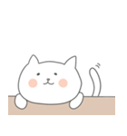 しろねこ会話（個別スタンプ：11）