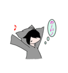 猫パーカーのねこすけ（個別スタンプ：7）