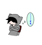 猫パーカーのねこすけ（個別スタンプ：14）