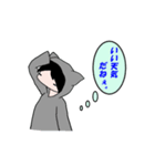 猫パーカーのねこすけ（個別スタンプ：15）