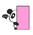 Pink Panda [Eng ＆ Kor]（個別スタンプ：21）