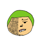 Men green hair overbite（個別スタンプ：2）