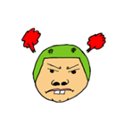 Men green hair overbite（個別スタンプ：7）