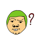 Men green hair overbite（個別スタンプ：8）