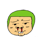 Men green hair overbite（個別スタンプ：10）