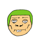 Men green hair overbite（個別スタンプ：12）