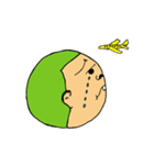 Men green hair overbite（個別スタンプ：16）