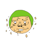 Men green hair overbite（個別スタンプ：18）