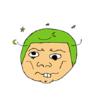 Men green hair overbite（個別スタンプ：22）