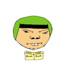 Men green hair overbite（個別スタンプ：23）