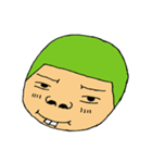 Men green hair overbite（個別スタンプ：26）