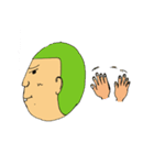 Men green hair overbite（個別スタンプ：38）