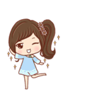 Honey little girl happy everyday. +（個別スタンプ：21）