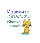 ロシア語と日本語を話すトラ（個別スタンプ：39）