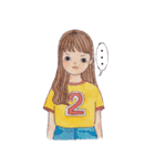 Girl moods（個別スタンプ：4）