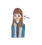 Girl moods（個別スタンプ：7）