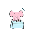 ピンクいゾウ（個別スタンプ：13）