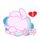 pink share rabbit（個別スタンプ：6）