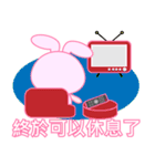 pink share rabbit（個別スタンプ：15）