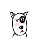 Butterier White Dog (animated)（個別スタンプ：3）