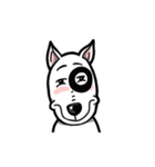 Butterier White Dog (animated)（個別スタンプ：4）