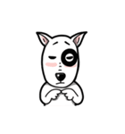 Butterier White Dog (animated)（個別スタンプ：6）