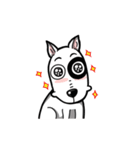 Butterier White Dog (animated)（個別スタンプ：10）