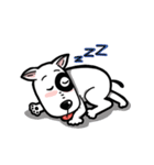 Butterier White Dog (animated)（個別スタンプ：14）