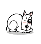 Butterier White Dog (animated)（個別スタンプ：15）