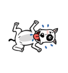 Butterier White Dog (animated)（個別スタンプ：23）