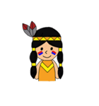 Holy- A Little Red Indian girl（個別スタンプ：1）