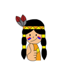 Holy- A Little Red Indian girl（個別スタンプ：18）