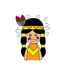 Holy- A Little Red Indian girl（個別スタンプ：35）