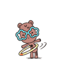 Animated Vanyui Teddy Bear Superhero（個別スタンプ：7）