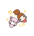 Little kuma and the sister（個別スタンプ：4）