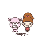 Little kuma and the sister（個別スタンプ：31）