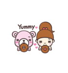 Little kuma and the sister（個別スタンプ：34）