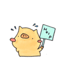 つぶやくこぶた。。（個別スタンプ：14）